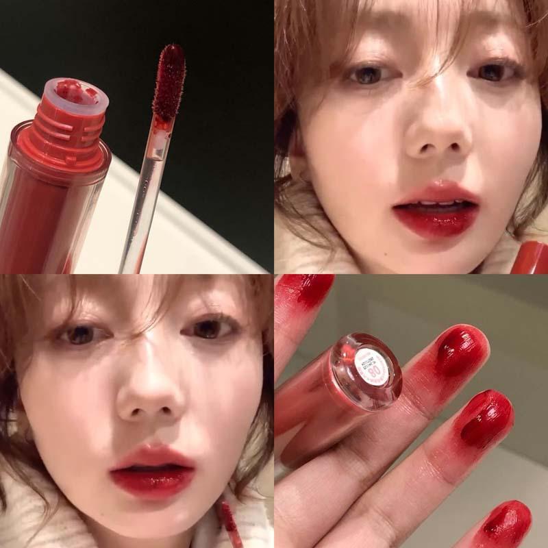 Mirror  Lip Gloss Makeup Water Light Glass Lip Glaze Plumping Waterproof Jelly Lip Tint Lipstick Moisturizing Beauty Lips