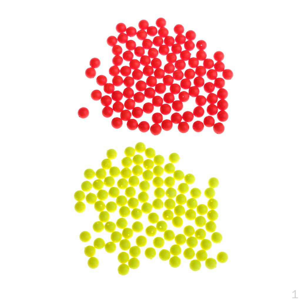 

200 шт. Рыболовные плавающие поплавки-шарики, пенные индикаторы, инструменты для позиционирования на течении, поплавки 7 мм