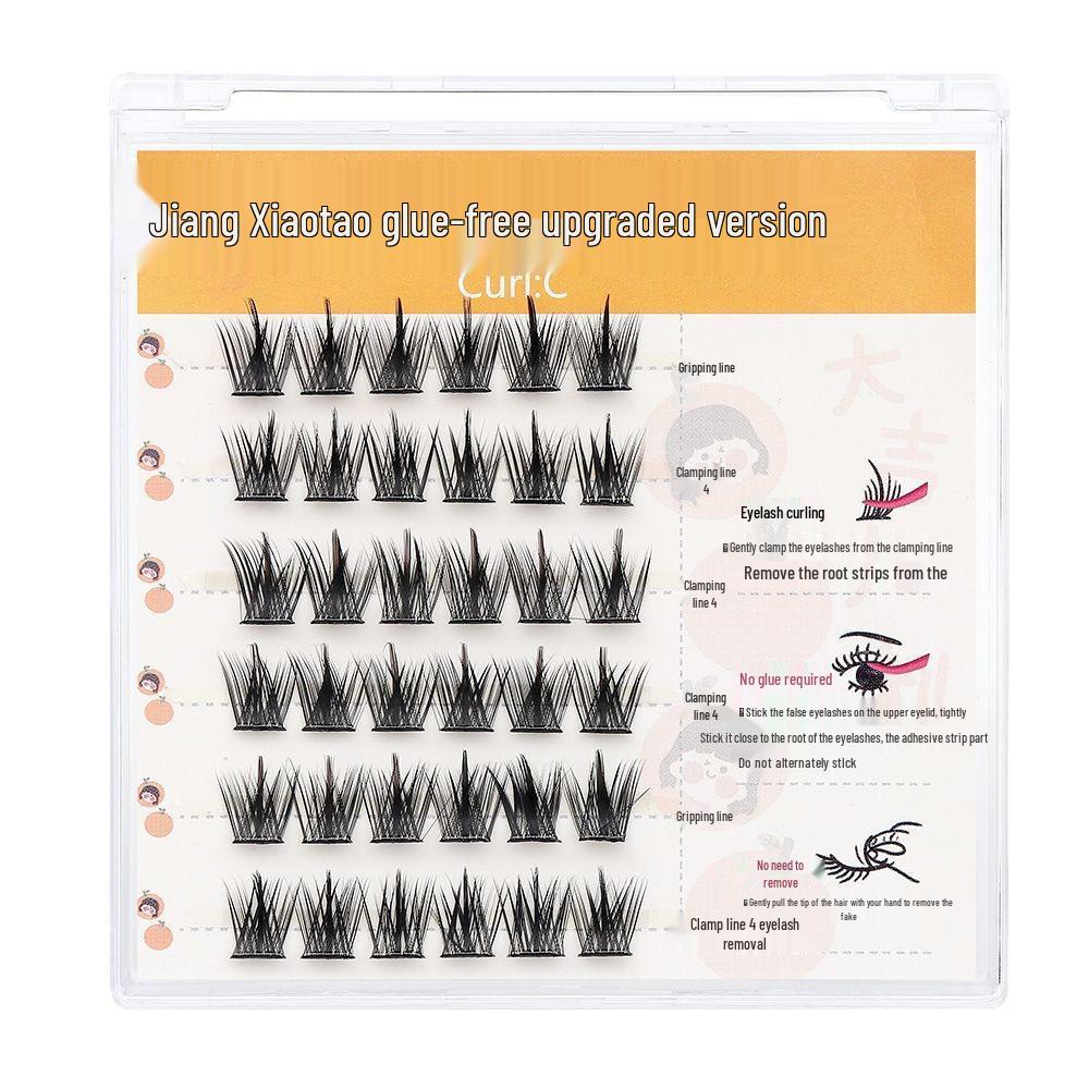 

Накладные ресницы ACE No-Glue с самоклеящейся мультяшной структурой — натуральные, ленивые