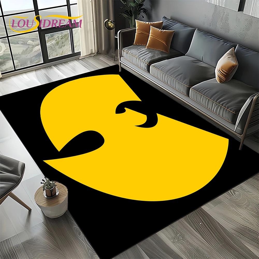 3D Wu T-TANG Clans Hip Hop Sign Rap Carpet Rug for Bedroom Living Room Home Sofa Decoration,Children Play Large Decor Floor Mat