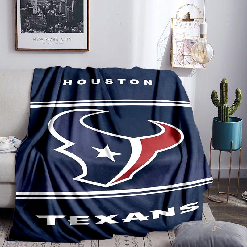 Houston-Texans Artwork Blanket Lightweight Flannel Bedding Blanket Perfect for Travel, Camping, Living Rooms, Offices, Sofas, Fan Christmas Gift