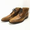 VAN LIER Handmade All Leather Chukka Boots Brown Size 7.5 26.0 Men’s(USED)