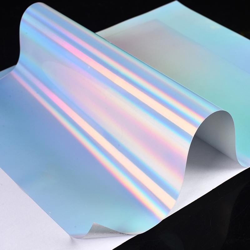 20Pcs A4 Rainbow Sticker Paper Printable Holographic Vinyl Sticker Paper Dries Quickly Waterproof Sticker For Ink Print