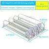 ABMH-Canned Beverage Push Rack Drink Organizer Dispenser Spring Push Adjustable Width Storage Shelf E-Shaped 410Mm 4 Rows