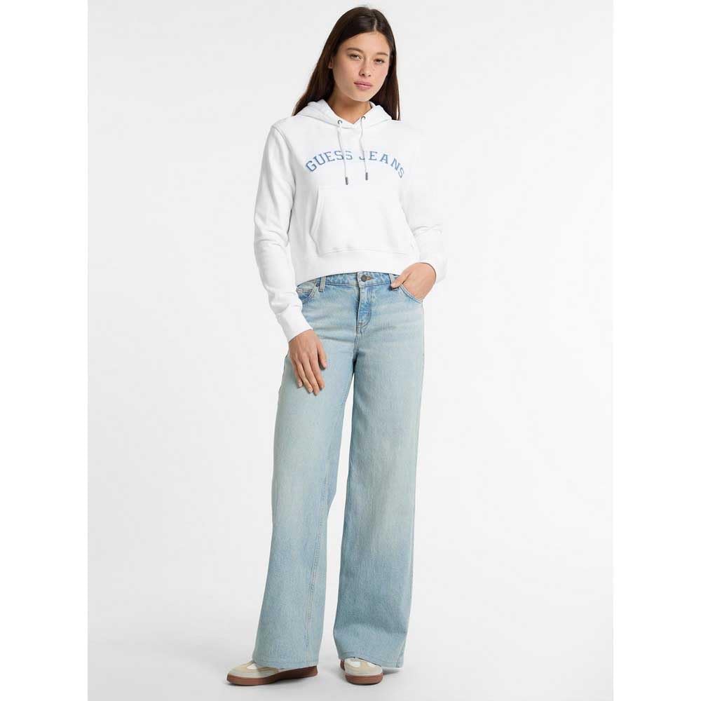 Guess GJ Hooded Cropped Collegiate G011 S Women's Sweatshirt,