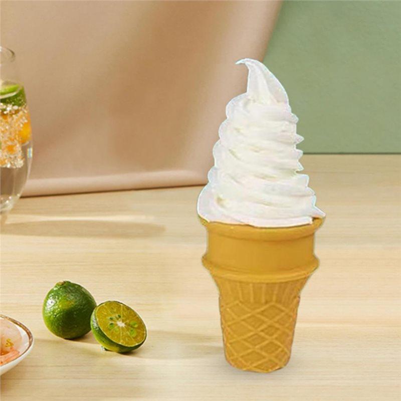 Simulated Ice Cream 2 Pcs Artificial Fake For Home Kitchen Shops Party Sample Display Food Models