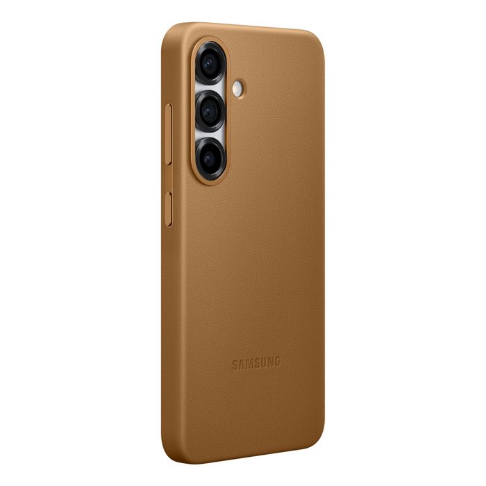 Coque Pour Samsung Galaxy S25 Cuir d'Origine Kindsuit Samsung Dorée