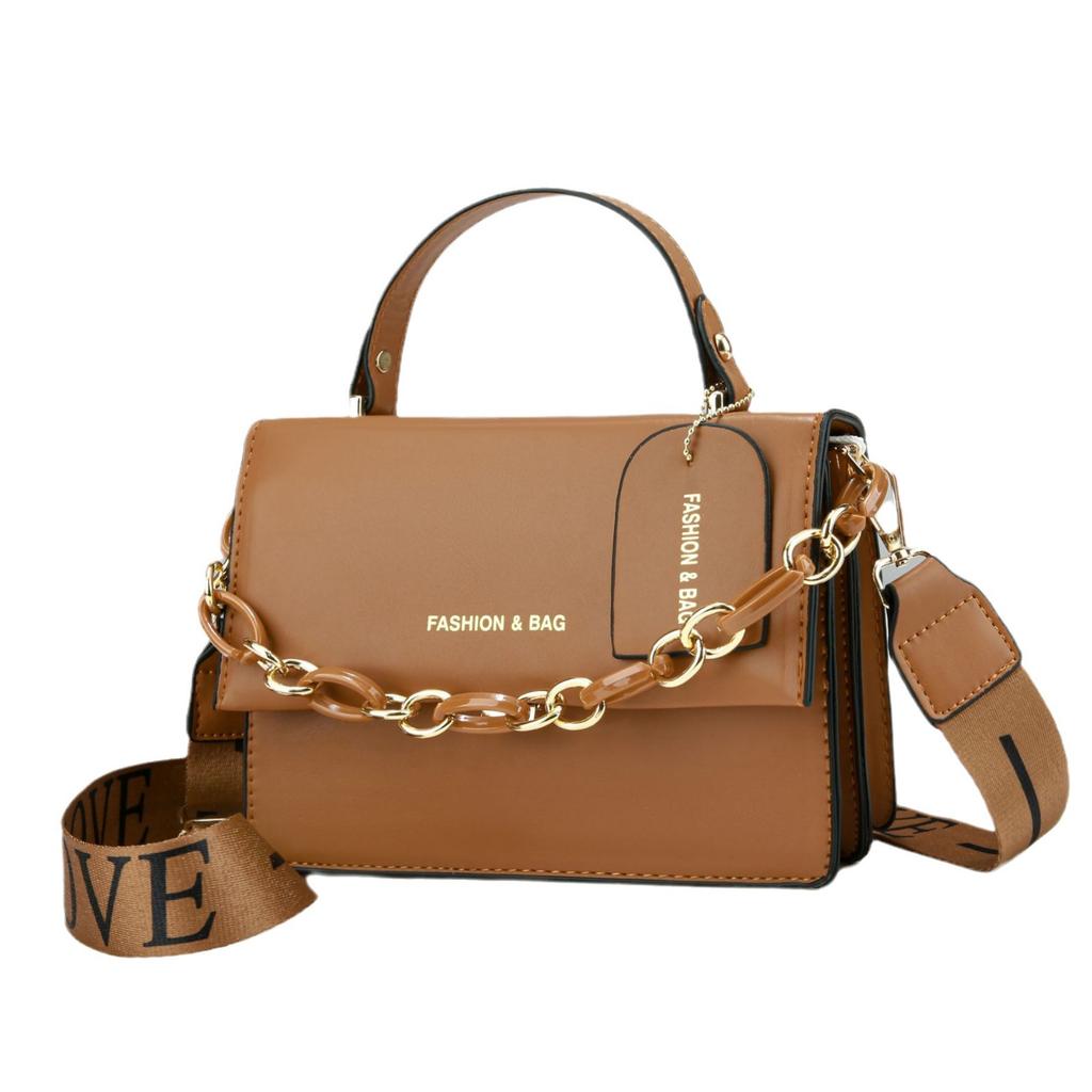 Vintage Hong Kong Style Small Bag Female Autumn and Winter New All-in-one Small Square Bag Fashion Single Shoulder Crossbody Bag Handbag Tide