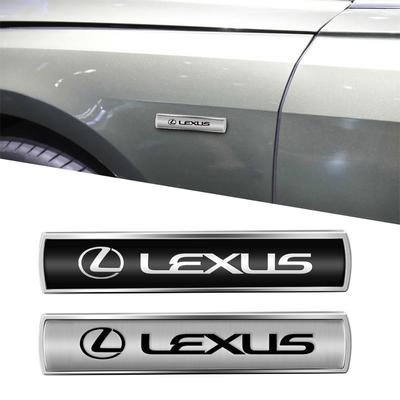 Automobilio priedai Metalinio lydinio logotipas Automobilio kėbulo šoninio lango emblema Lipdukas UX250h RX450h CT200h NX300h GX470 IS350 ES335