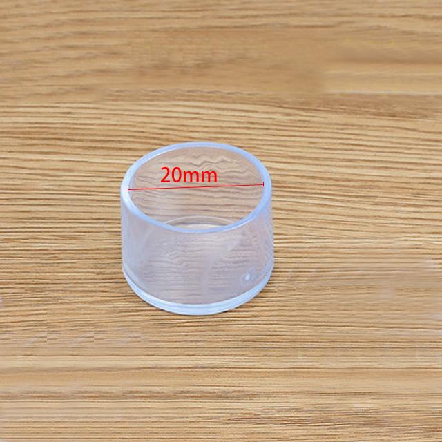 Furniture Leg Caps Chair Leg Caps Transparent Table Chair Foot Cover Silicone Wear-resistant Cap Noise Reduction Protect Floor