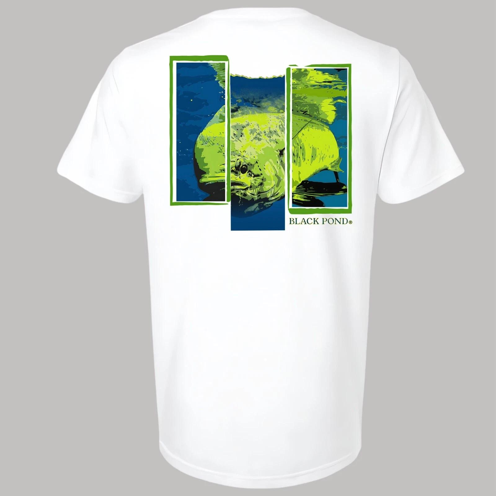 Black Pond Saltwater Series Men s T-shirt Offshore Fishing Mahi Dorado Dolphin L