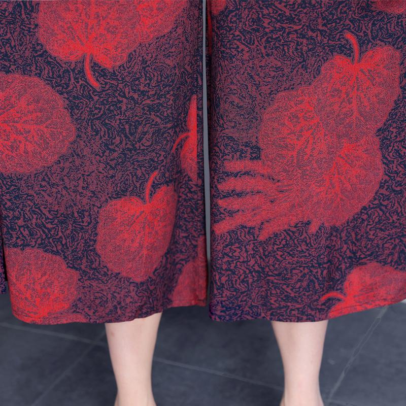 Hohe Taille Breite Bein Hosen Frauen Sommer Plus Größe Casual Lose Vintage Elastische Taille Oversize Hosen