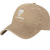 Washed cotton old skull heat transfer baseball cap men's and women's personalized cap street trend sunscreen cap