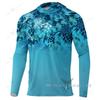 Herren Langarm-Fischerhemd Tops Performance-Shirts Sonnenschutz UV-Schutz Fischer-Hoodies