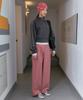 SINOON Corduroy Wide Pants (Vintage Pink)