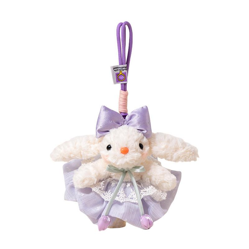 Rabbit Drooping Ear Plush Toy Soft Filled Doll Backpack Pendant Gift Keychain