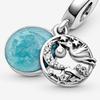 S Blue Starry Series Stars Galaxy Charm Fit Original Bracelet Accessorycopper Diy Women Jewelry Gift Pendant Amulet