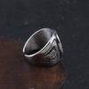 Ring for Men Viking Raven Odin Sign Band Biker Stainless Steel Jewelry Rings