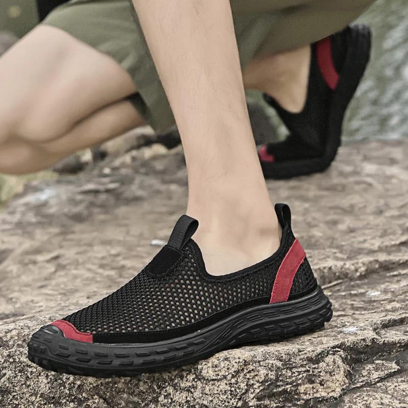 Fashion Summer Mesh Men Casual Shoes Outdoor Water Sneakers Men Trainers Non-slip Climbing Hiking Shoes Breathable Men's Treking Shoe