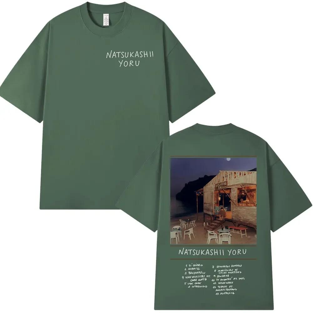 Rapper SAIKO Natsukashii Yoru Album 2025 Merch Tshirt Unisexs Unisex Cotton Oversized Tshirts Hip Hop Short Sleeve T Shirts Tops