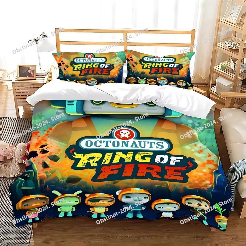 Duvet The Octonauts Cartoon Pillowcase Bedding Set Adult Boy Girl Bedroom Decoration Children Gift Single Double Large Size