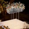 Clear Acrylic Flower Display Stand for Wedding & Home Decor, 5kg Capacity, Elegant Centerpiece for Bouquets, Vases and Event
