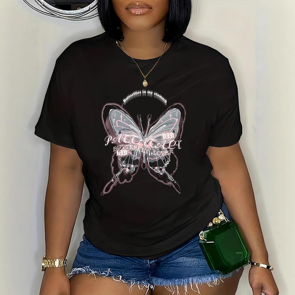 Women's Large-size Short-sleeved T-shirt