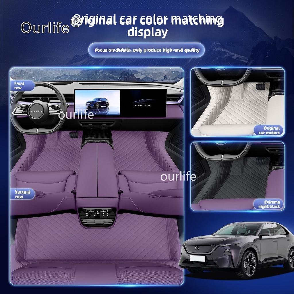 For Mazda CX‑6E EZ-60 2026 2027 Car Floor Mats Dirt-resistant Foot Carpet Floor Cover Interior Styling Decorative Accessories