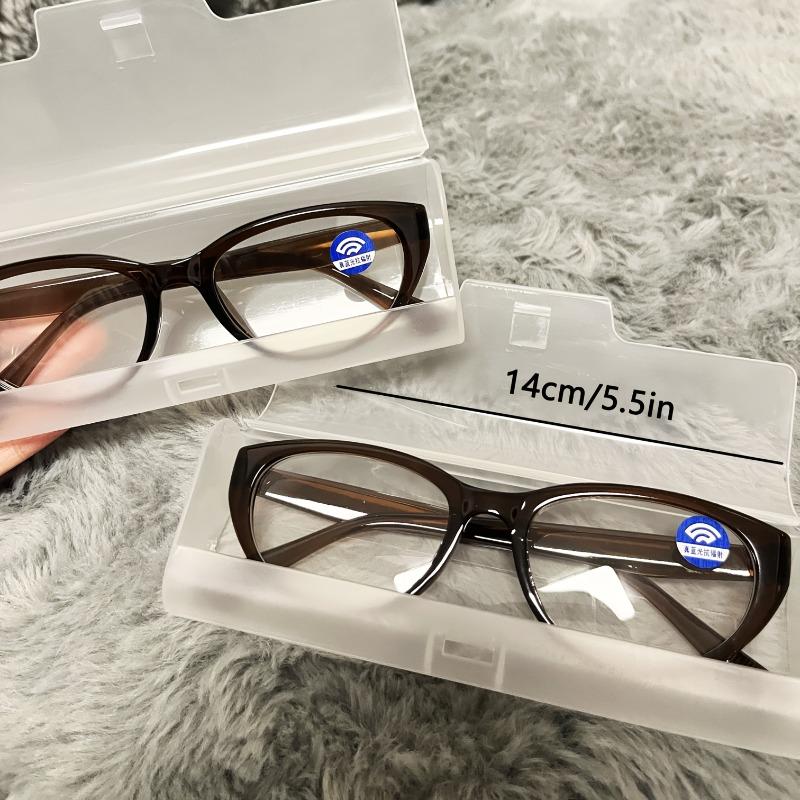 Chic Cat Eye Blue Light Blocking Glasses In Tea Brown Anti-Eyestrain for Comfortable Fit Ideal for Office Gaming Everyday Use