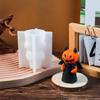 Halloween Kürbis Kerzenform Wiederverwendbare Silikonform für Heimdekoration Stilvolle Aromatherapieform Schmuckzubehör