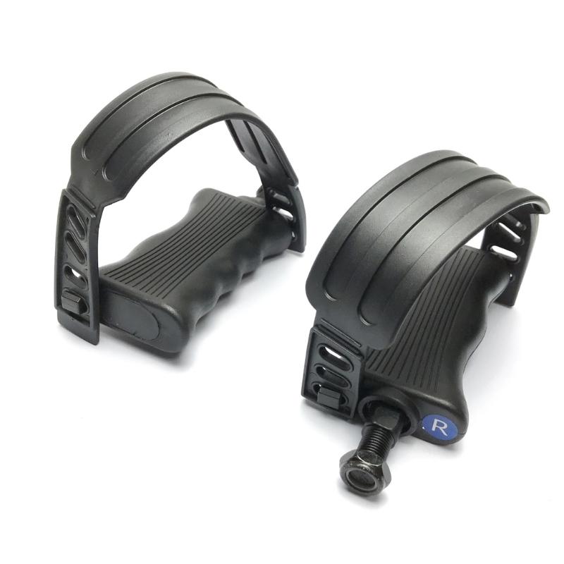 Trainingsrad Ersatzpedale Kunststoff Griffigkeitsverbesserung Verstellbarer Riemen 1,25cm Gewinde für Wartung von Fitnessgeräten