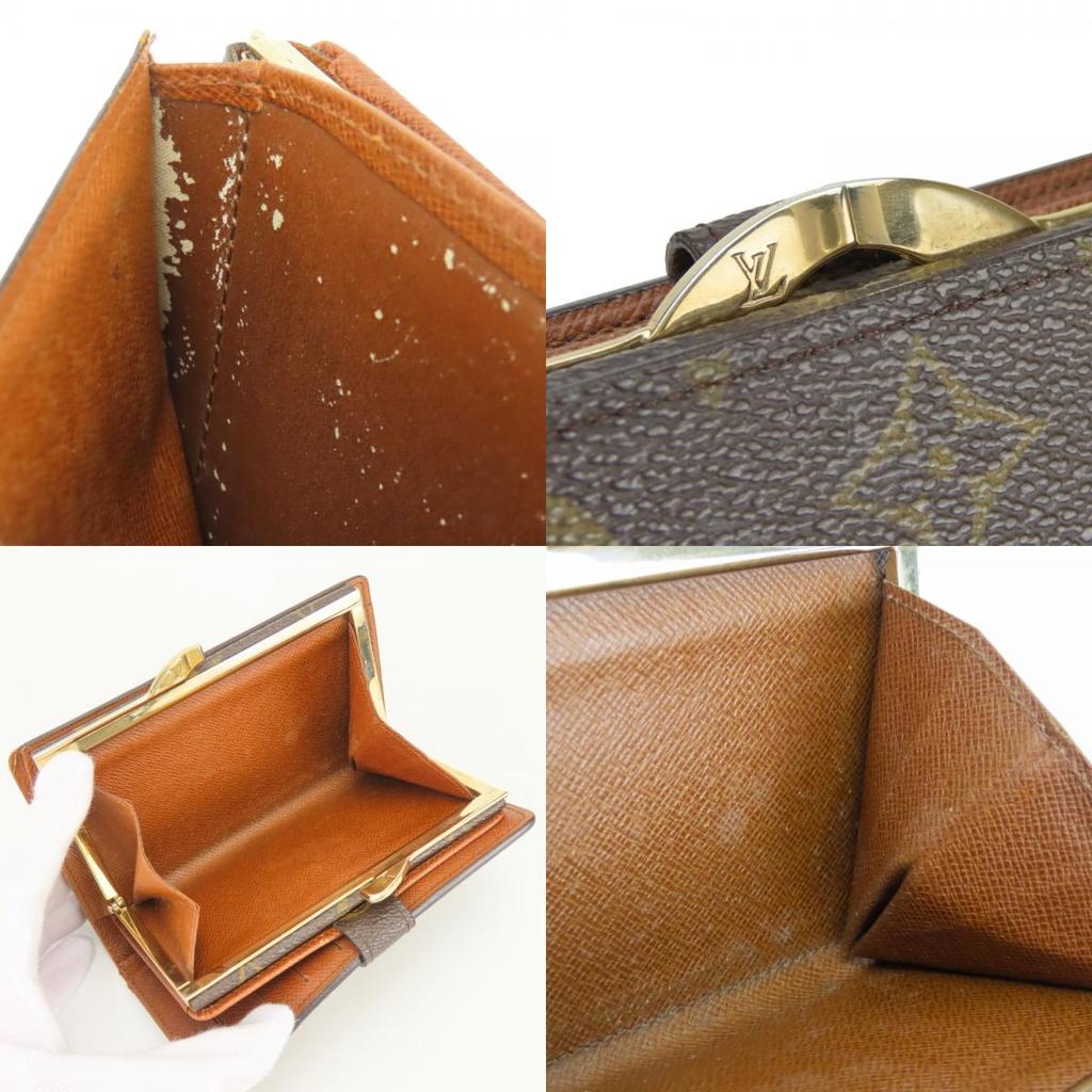 Used LOUIS VUITTON Bifold Wallet Portonet Bie Vienova M61663 Monogram Brown Gamaguchi