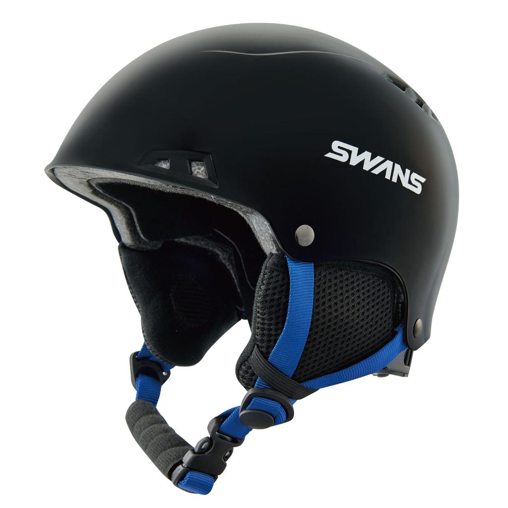 SWANS Helmet P1 BK Size M Children's Ski/Snowboard H-461R Black, (52cm-57cm)
