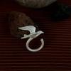 Adjustable Wild Bird Ring Symbolizing Freedom Ring With Intricate Detailing For Nature Enthusiasts Alloy Jewelry