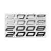 3D ABS Car Rear Trunk Emblem Sticker for Peugeot 2008 3008 5008 New Logo Tail Box Letter Hood Cover XBadge Decals Accessories
