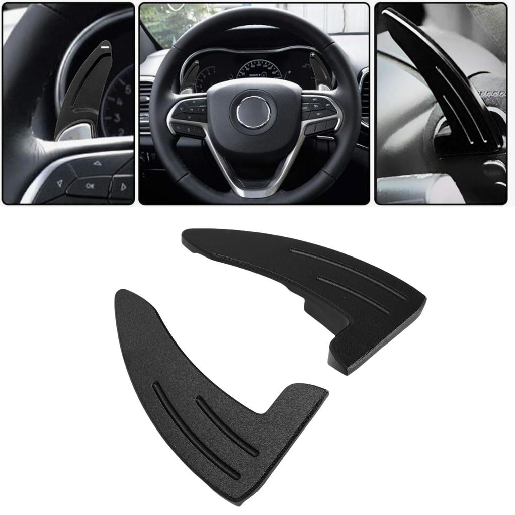 2 STÜCK Lenkrad Paddel Verlängerung Aluminiumlegierung Auto Paddel Erweiterte Abdeckung Zierleisten Ersatz für Ch okee 2014-2021