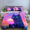 "Fantasy Cat Art Decor Set" Soft Comfortable Duvet Cover Bedding Set Included 1*Duvet Cover & 2*Pillowcases gift