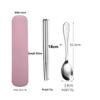 Ru Han Stainless Steel Spoon & Chopsticks Cutlery Set