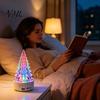 Multifunctional Audio Lamp Crystal-Like Christmas Tree Light, Wireless Music Player LED Table Centerpiece Color Changing Bedside for Bedroom
