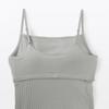 MUJI Smooth Rib Bra Camisole FCA57A6S Size S Women's Gray,