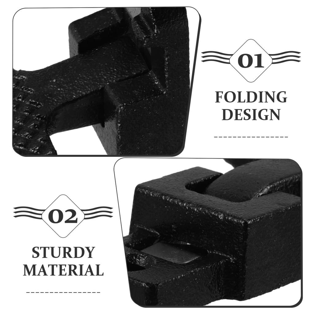 LEDMOMO Folding Truck Side Step, Steel with Non-Slip Design, Compact Design, Easy Installation for Getting In and Out of Cars