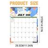 2026 Calendar 18 Months Runs From July 2025 To December 2026 with Hanger Thick Paper Spiral Binding Turn The Page Design