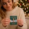 Holiday Gathering Props Christmas Pocket Hug Card, Mini Greeting Token with Home Accents Festive Design, Gift for Friends Family, Party Favor Keepsake