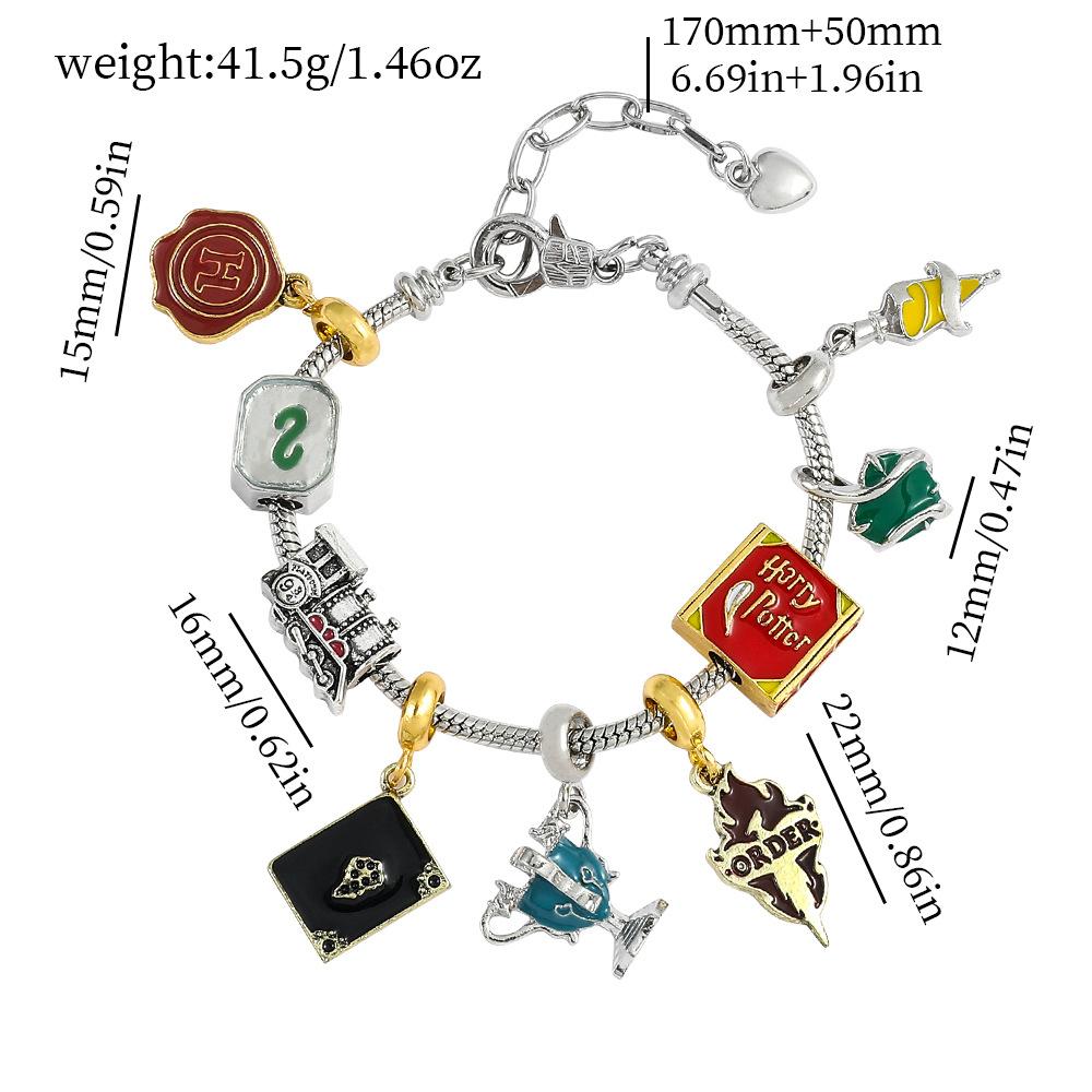 Magieakademie Hufflepuff Gryffindor Slytherin Ravenclaw Charakter DIY Perlenarmband