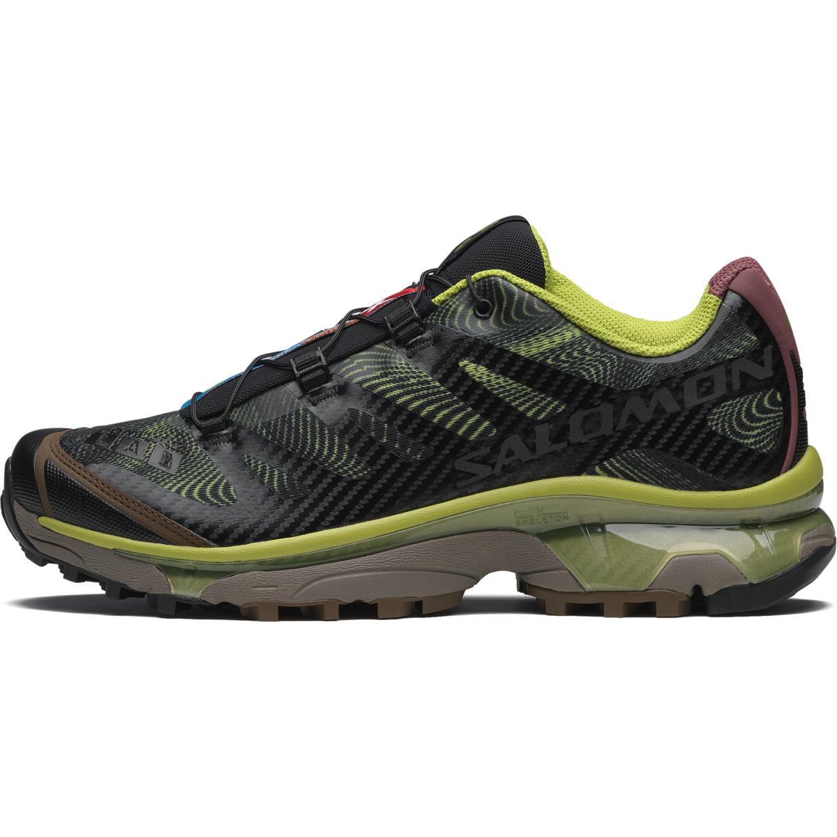 Salomon Men s XT-4 OG Rave at Dawn Outdoor Trail Running Hiking Sneakers Black Dark Citron Nocturne 477473 44