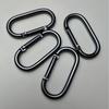 Gun Color Aluminum Alloy Carabiner - Track Type Quick Link and Safety Spring Buckle for Water Bottle Hanging