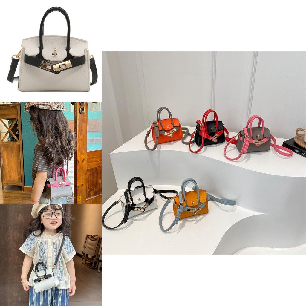 Stylish Mini Shoulder Bag For Kids Chic Solid Color Crossbody Bag For Summer Fun