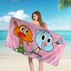 Das A_Erstaunlich Lustige W-Welt G-Gumball Zeichentrick Strandtuch Niedlich Kawaii Zimmerdeko Bad Mädchen Kinder Hand Für Badezimmer Dusche