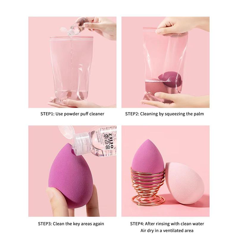 4 Pièces Éponge Maquillage Œuf Houppette Cosmétique Éponges Fond de Teint Houppettes Poudre Accessoires Maquillage Femmes Outils Beauté