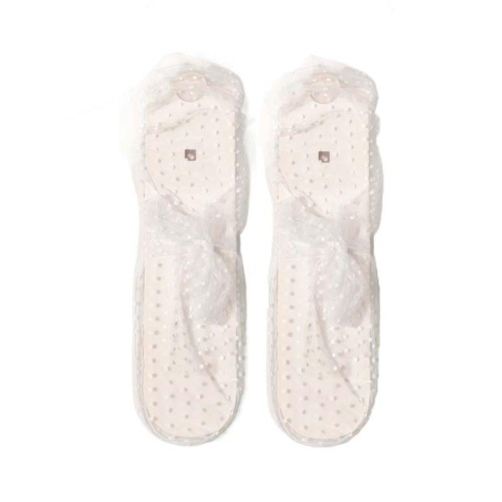 Quick Dry Lace Dot Middle Tube Socks Sheer Mesh Tulle Bow Short Socks Breathable   Girl